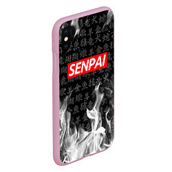 Чехол iPhone XS Max матовый SENPAI, цвет: 3D-розовый — фото 2