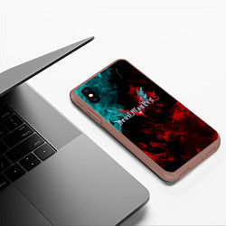 Чехол iPhone XS Max матовый DEVIL MAY CRY, цвет: 3D-коричневый — фото 2