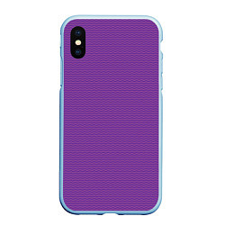 Чехол iPhone XS Max матовый Фиолетовая волна