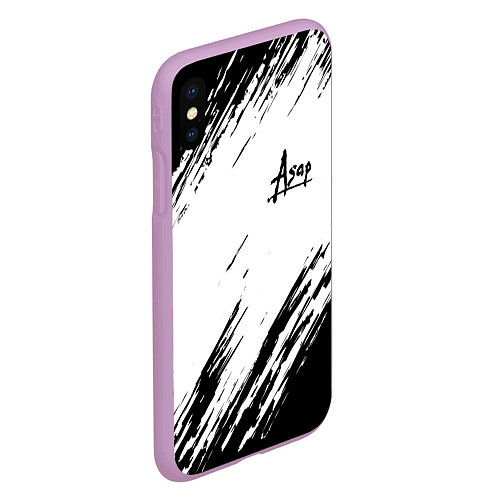 Чехол iPhone XS Max матовый ASAP ROCKY / 3D-Сиреневый – фото 2