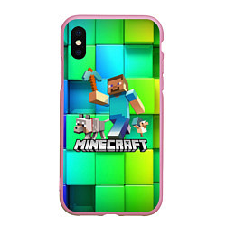 Чехол iPhone XS Max матовый MINECRAFT