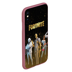 Чехол iPhone XS Max матовый FORTNITE 2 СЕЗОН ГЛАВА 2, цвет: 3D-малиновый — фото 2