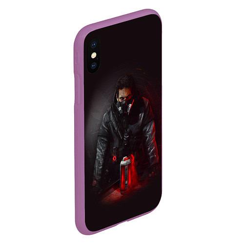 Чехол iPhone XS Max матовый The Division 2 / 3D-Фиолетовый – фото 2