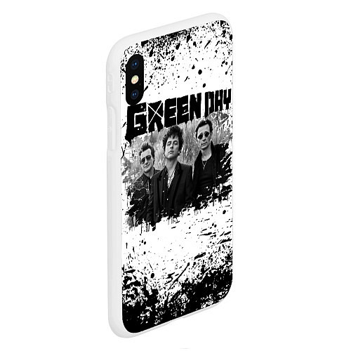 Чехол iPhone XS Max матовый GreenDay / 3D-Белый – фото 2