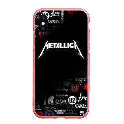 Чехол iPhone XS Max матовый Metallica