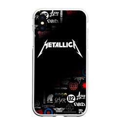 Чехол iPhone XS Max матовый Metallica