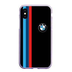 Чехол iPhone XS Max матовый BMW, цвет: 3D-светло-сиреневый