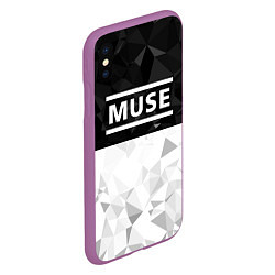 Чехол iPhone XS Max матовый Muse, цвет: 3D-фиолетовый — фото 2