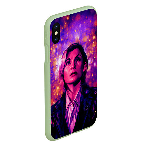 Чехол iPhone XS Max матовый DOCTOR WHO / 3D-Салатовый – фото 2