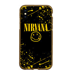 Чехол iPhone XS Max матовый NIRVANA, цвет: 3D-коричневый