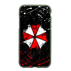 Чехол iPhone XS Max матовый RESIDENT EVIL UMBRELLA