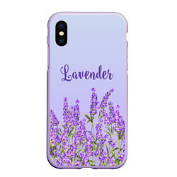 Чехол iPhone XS Max матовый Lavander, цвет: 3D-светло-сиреневый