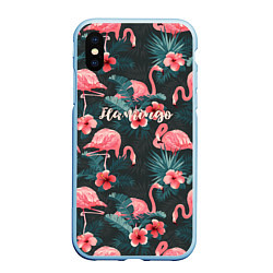 Чехол iPhone XS Max матовый Flamingo