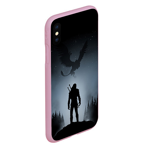 Чехол iPhone XS Max матовый ВЕДЬМАК / 3D-Розовый – фото 2