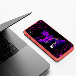 Чехол iPhone XS Max матовый JOJOS BIZARRE ADVENTURE, цвет: 3D-красный — фото 2