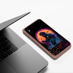 Чехол iPhone XS Max матовый GODZILLA, цвет: 3D-коричневый — фото 2