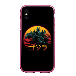 Чехол iPhone XS Max матовый GODZILLA