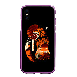 Чехол iPhone XS Max матовый JAPAN FOX