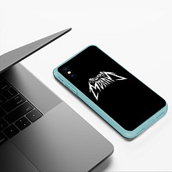 Чехол iPhone XS Max матовый ПОШЛАЯ МОЛЛИ, цвет: 3D-мятный — фото 2