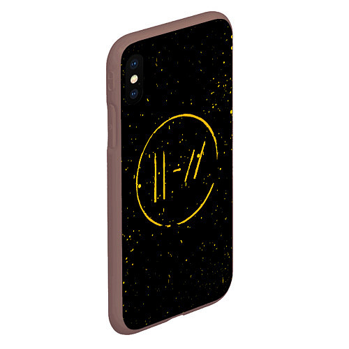 Чехол iPhone XS Max матовый TWENTY ONE PILOTS / 3D-Коричневый – фото 2