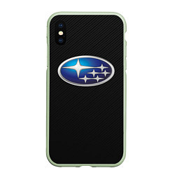 Чехол iPhone XS Max матовый SUBARU