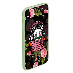 Чехол iPhone XS Max матовый KIMETSU NO YAIBA, цвет: 3D-салатовый — фото 2