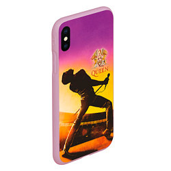 Чехол iPhone XS Max матовый Queen, цвет: 3D-розовый — фото 2