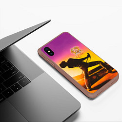 Чехол iPhone XS Max матовый Queen, цвет: 3D-коричневый — фото 2
