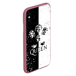 Чехол iPhone XS Max матовый QUEEN, цвет: 3D-малиновый — фото 2