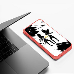 Чехол iPhone XS Max матовый Brazzers, цвет: 3D-красный — фото 2