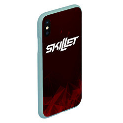 Чехол iPhone XS Max матовый Skillet, цвет: 3D-мятный — фото 2