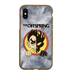 Чехол iPhone XS Max матовый The Offspring, цвет: 3D-коричневый