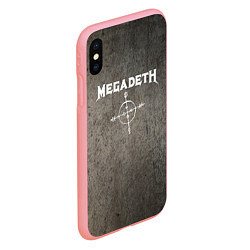 Чехол iPhone XS Max матовый Megadeth, цвет: 3D-баблгам — фото 2