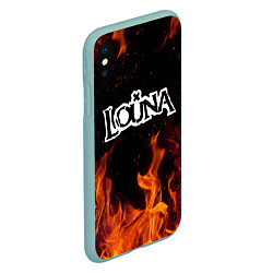 Чехол iPhone XS Max матовый Louna, цвет: 3D-мятный — фото 2