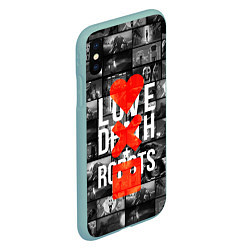 Чехол iPhone XS Max матовый LOVE DEATH ROBOTS LDR, цвет: 3D-мятный — фото 2