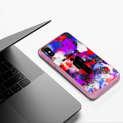 Чехол iPhone XS Max матовый BILLIE ELLISH, цвет: 3D-розовый — фото 2