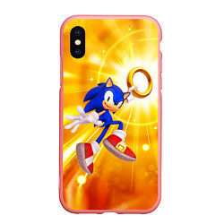 Чехол iPhone XS Max матовый Sonic, цвет: 3D-баблгам