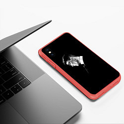 Чехол iPhone XS Max матовый Peaky Blinders, цвет: 3D-красный — фото 2