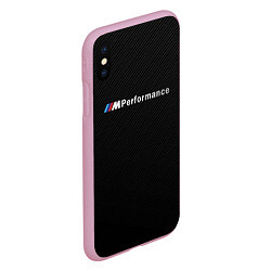 Чехол iPhone XS Max матовый BMW M PERFORMANCE, цвет: 3D-розовый — фото 2