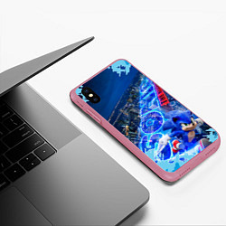 Чехол iPhone XS Max матовый Sonik, цвет: 3D-малиновый — фото 2