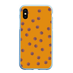 Чехол iPhone XS Max матовый CoronaVirus, цвет: 3D-голубой
