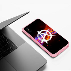 Чехол iPhone XS Max матовый АНАРХИЯ, цвет: 3D-баблгам — фото 2