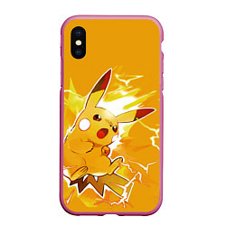 Чехол iPhone XS Max матовый PikaPika