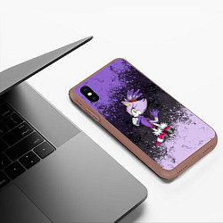 Чехол iPhone XS Max матовый SONIC Blaze the Cat, цвет: 3D-коричневый — фото 2