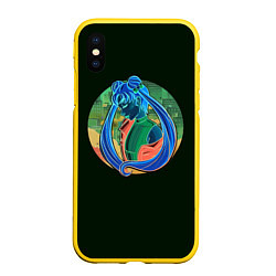 Чехол iPhone XS Max матовый СЕЙЛОР МУН, цвет: 3D-желтый