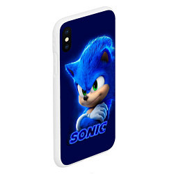 Чехол iPhone XS Max матовый SONIC, цвет: 3D-белый — фото 2