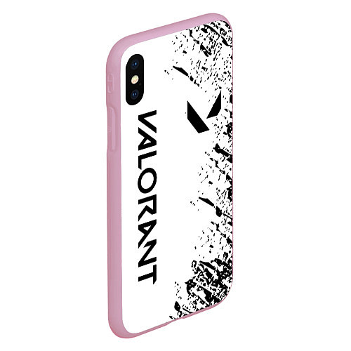 Чехол iPhone XS Max матовый VALORANT / 3D-Розовый – фото 2