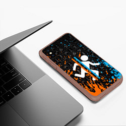 Чехол iPhone XS Max матовый PORTAL 2, цвет: 3D-коричневый — фото 2