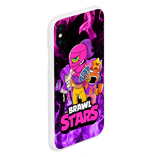 Чехол iPhone XS Max матовый BRAWL STARS TARA / 3D-Белый – фото 2