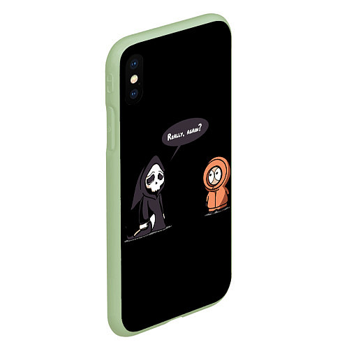 Чехол iPhone XS Max матовый South Park / 3D-Салатовый – фото 2